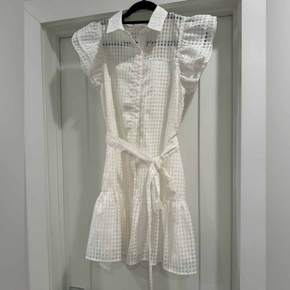 White eyelet dress